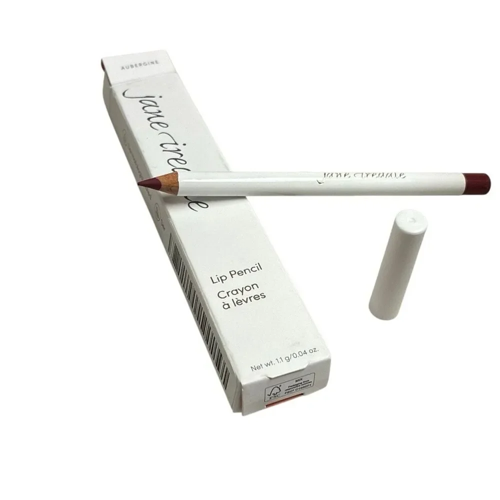 Jane Iredale Lip Pencil Aubergine New In Box Long-Lasting Lip‎ Liner NIB